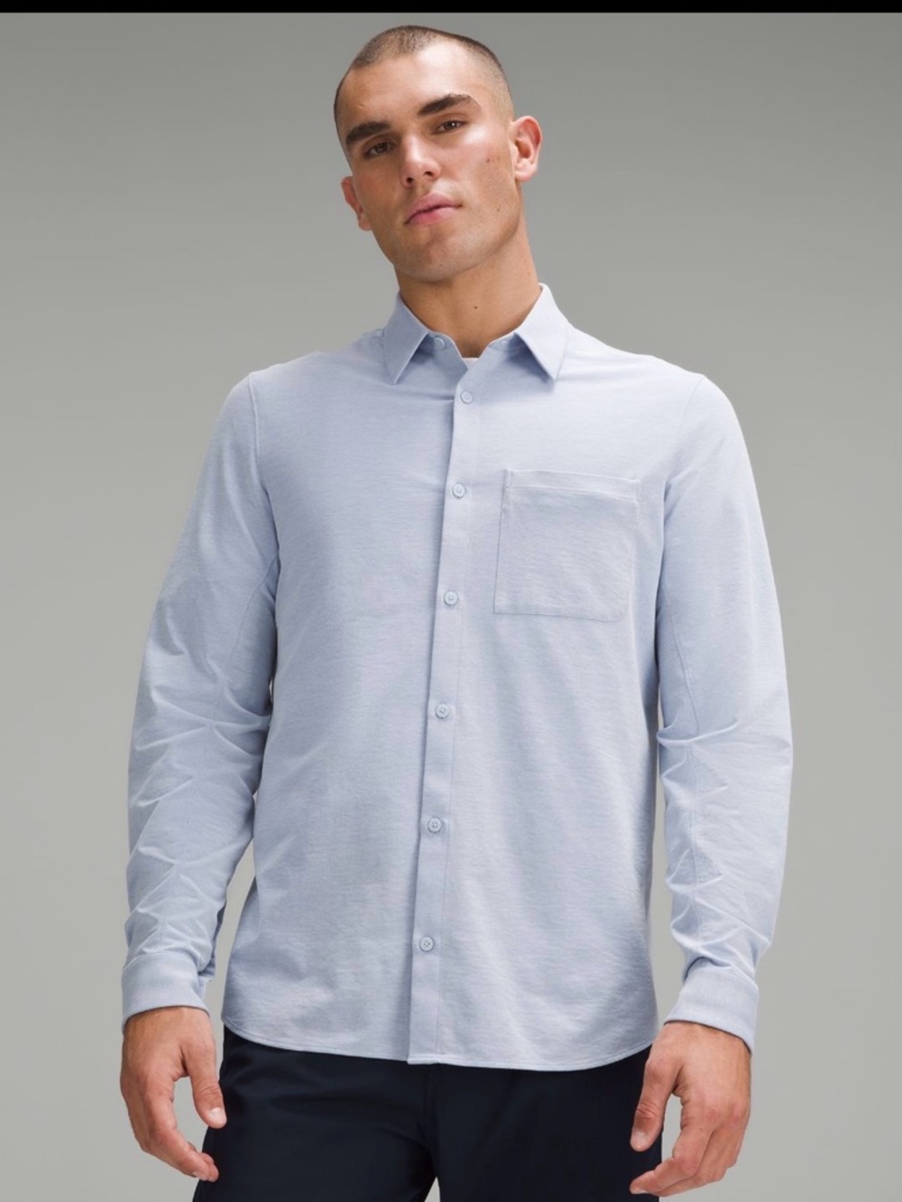 Lululemon Athletica Blue Commission long sleeve shirt